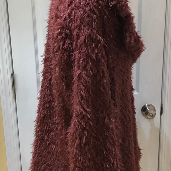 NWT Vero Moda Faux Fur Jacket size 14 - Picture 5 of 9